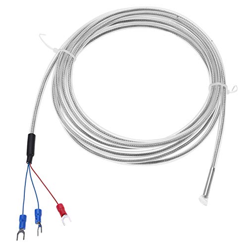 Kadimendium PT100 Thermoelement 3-Draht-Sensor Wasserdichtes 5 M Kabel Thermoelement-Temperatursensor-Sonde von Kadimendium
