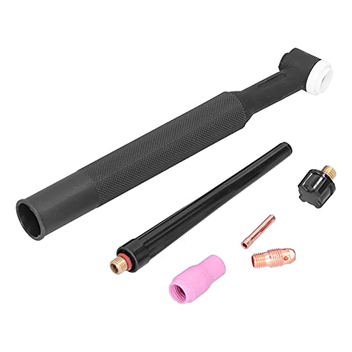 Kadimendium Schweißbrenner WP‑9 Serie Kleiner Argonlichtbogen Einstellbarer Schweißbrennerkopf-Körperkomponentensatz für die Schweißbearbeitung(WP-9F) von Kadimendium