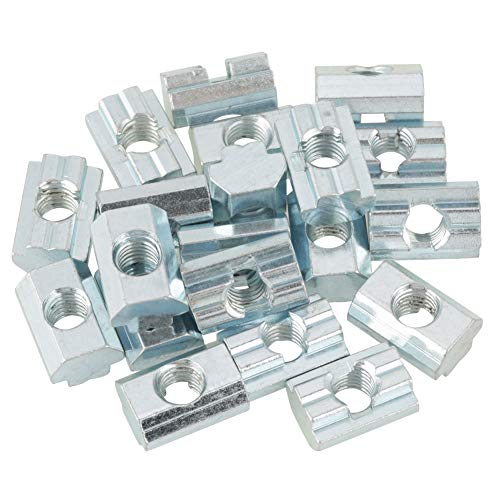 Kadimendium Verzinkter Kohlenstoffstahl, T-Schiebemutter, Hammerkopf-Befestigungsmutter für Aluminiumprofilzubehör(National standard slider nut 40 type M8) von Kadimendium