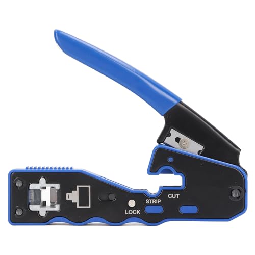 Pass-Through-Crimpzange 8P8C Network Registered Jack Crimper Komfortabler Griff Zum Crimpen von 8P8C Network Registered Jack Abisolieren und Schneiden von CAT5 CAT5E CAT6 Pass-Through-Crimpzange 8P8C Network Registered Jack Crimper Komfortabler Griff Zum Crimpen von 8P8C Network Registered Jack Abisolieren und Schneiden von CAT5 CAT5E CAT6 von Kadimendium