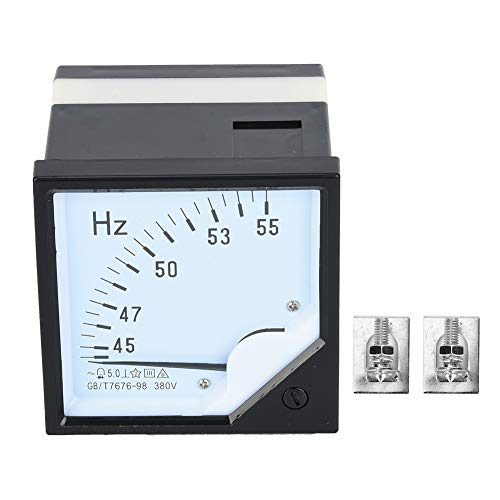 Kadimendium Zeigertyp Analoges Panel Hertz Meter 45-55Hz AC 380V 1,5 Hohe Genauigkeit Quadratisches Panel Frequenzmesser Frequenztester Kadimendium Zeigertyp Analoges Panel Hertz Meter 45-55Hz AC 380V 1,5 Hohe Genauigkeit Quadratisches Panel Frequenzmesser Frequenztester von Kadimendium
