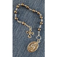 Hämatit Und Antikes Silber Tasche/Geldbeutel Rosenkranz von KaeDeeDesigns