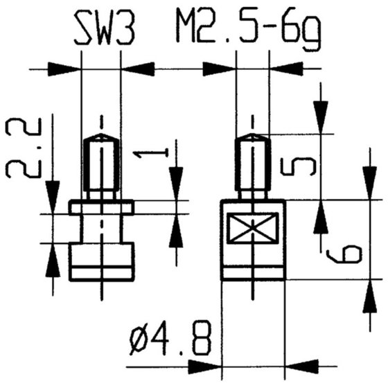 Käfer - Messeinsatz HM Abb.10/ 4,8mm von Käfer