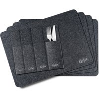 Käfer Platzset, (Set, 4 Platzdecken, 4 Bestecktaschen, 4 Untersetzer) von Käfer