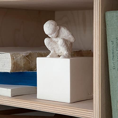 Kähler Der Neugierige H12.5 cm Character Skulpturen Unglasiert, Weiss von HAK Kähler