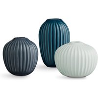 Kähler Design - Hammershøi Vase Miniatur, grün (3er-Set) von Kähler