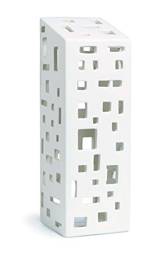 Kähler Design - Lichthaus/Teelichthalter - Urbania Højhus - Hochhaus - Steinzeug - 22 x 7,5 cm von Kähler Design