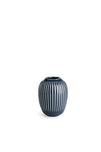 Kähler Vase H10.5 cm Hammershøi dänisches Design für Blumen Handarbeit, grau von HAK Kähler