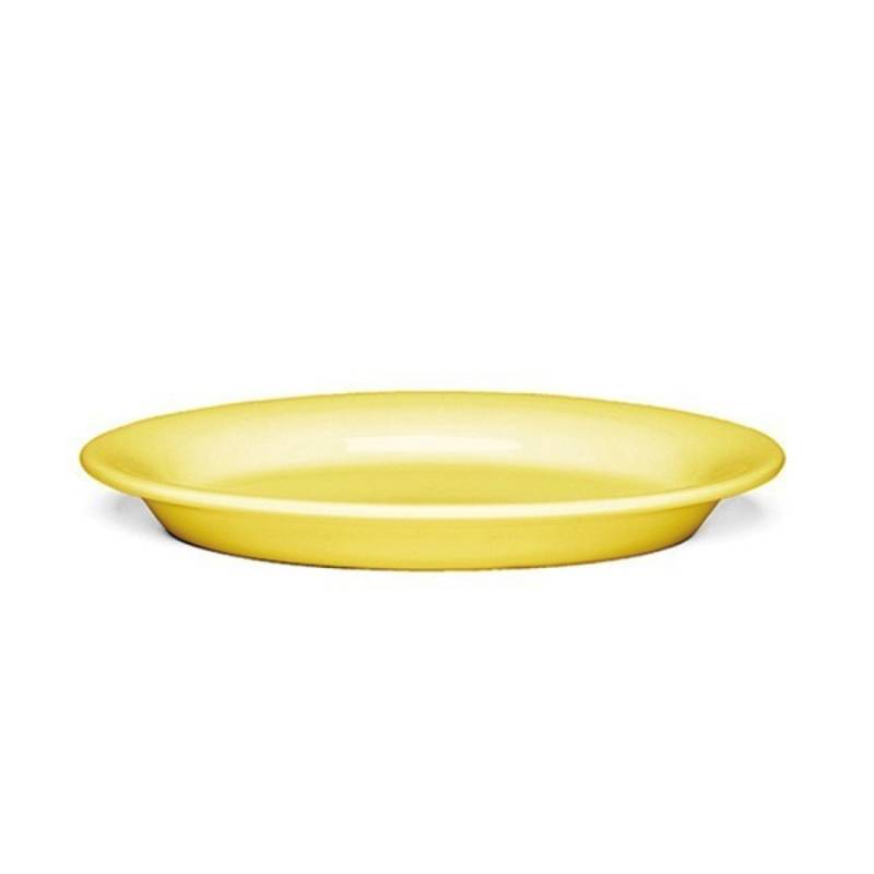 Kähler Ursula Teller oval - yellow - klein - Ø 22 cm von Kähler Design