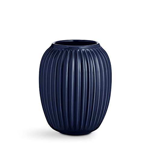 Kähler Vase H21 cm Hammershøi dänisches Design für Blumen Handarbeit, blau Kähler Vase H21 cm Hammershøi dänisches Design für Blumen Handarbeit, blau von HAK Kähler