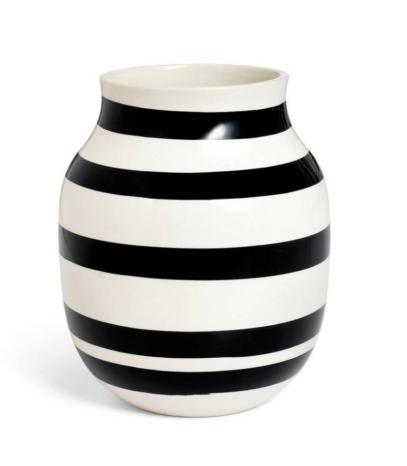 Kähler Dekovase Kähler Omaggio Vase H20 schwarz (11962) von Kähler
