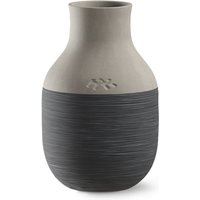 Kähler Design - Omaggio Circulare Vase, H 12.5 cm, anthrazit grau von Kähler