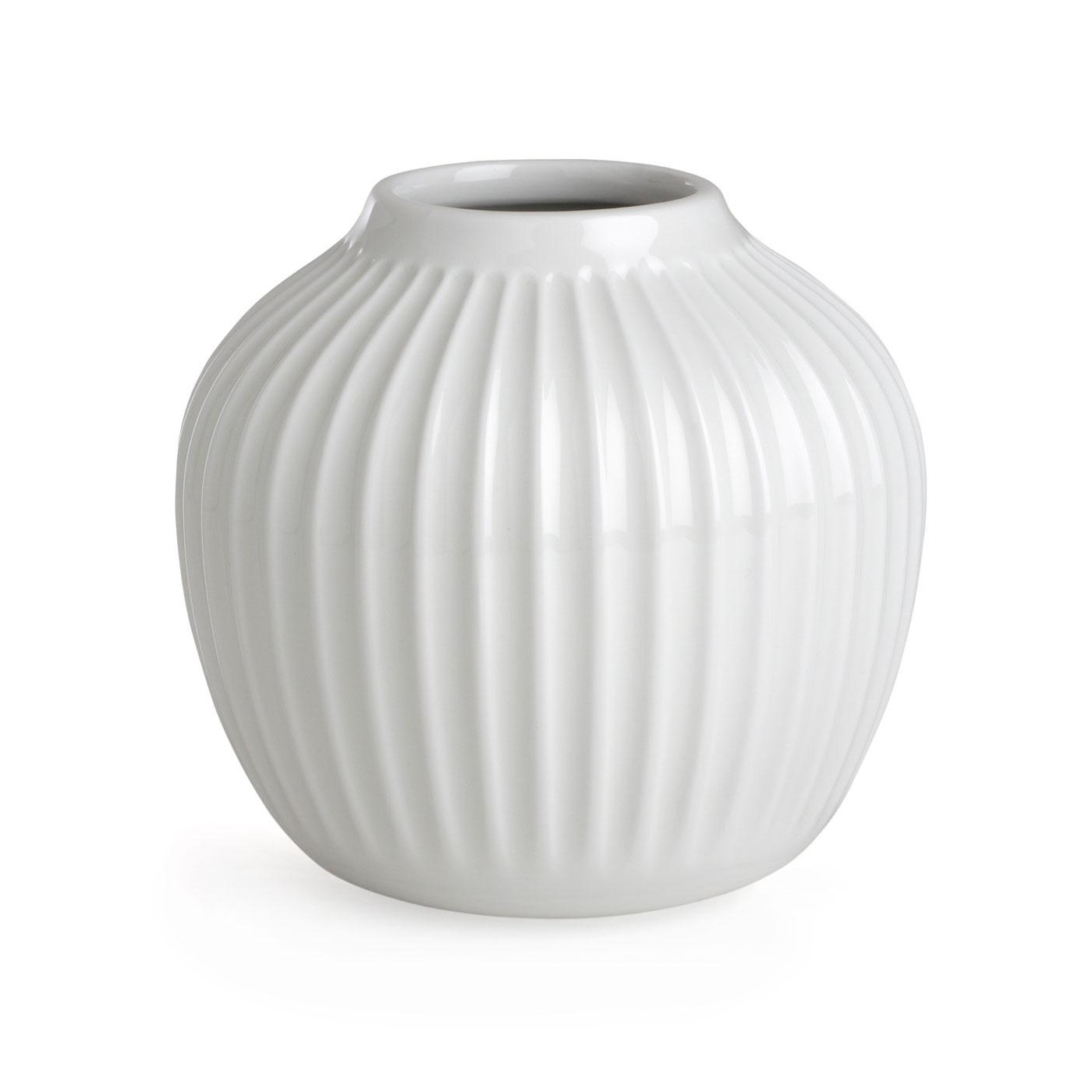 Kähler - Hammershøi Vase H 12.5cm - weiß/H 12,5cm / Ø 13,5cm von Kähler