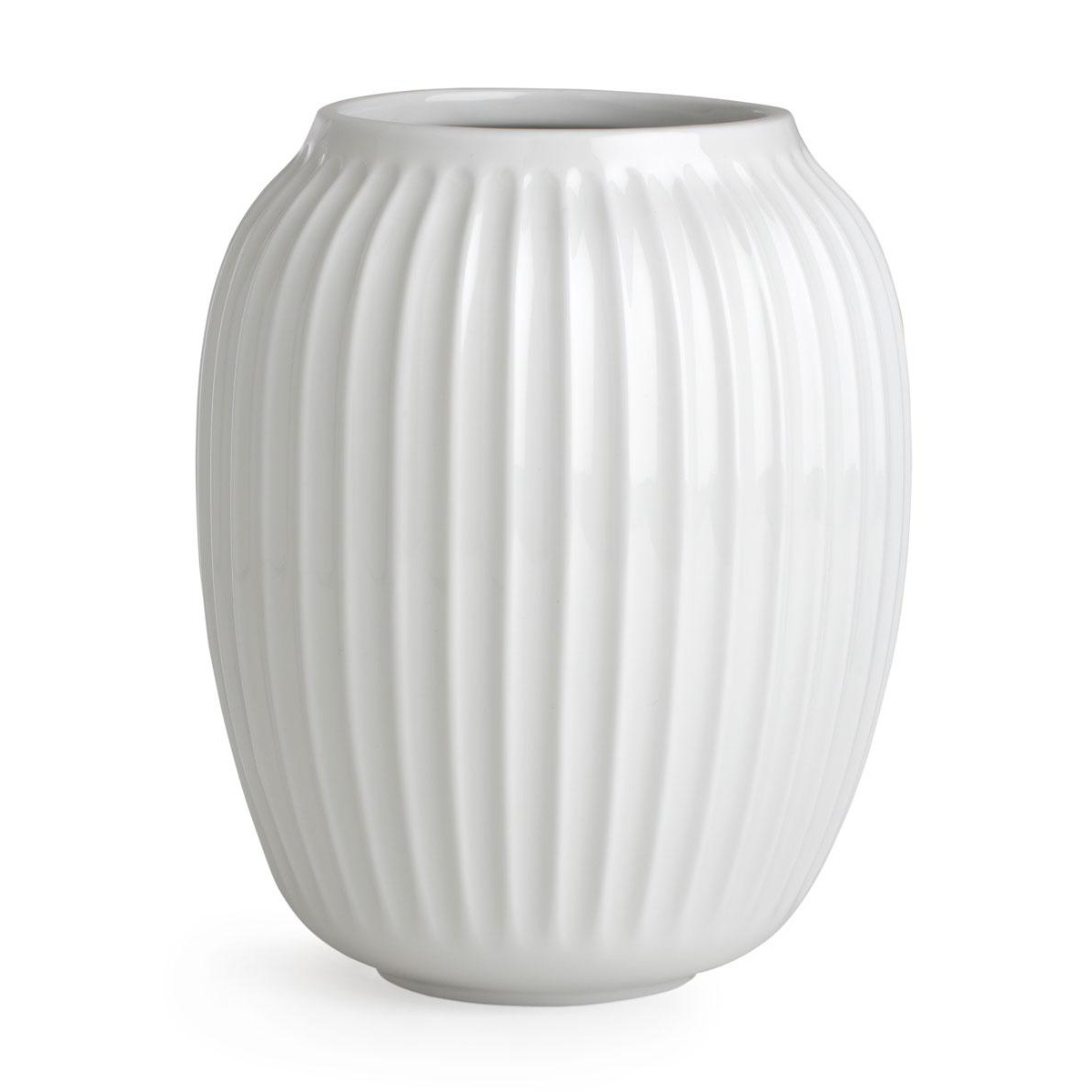 Kähler - Hammershøi Vase H 20cm - weiß/H 20cm / Ø 16,5cm von Kähler
