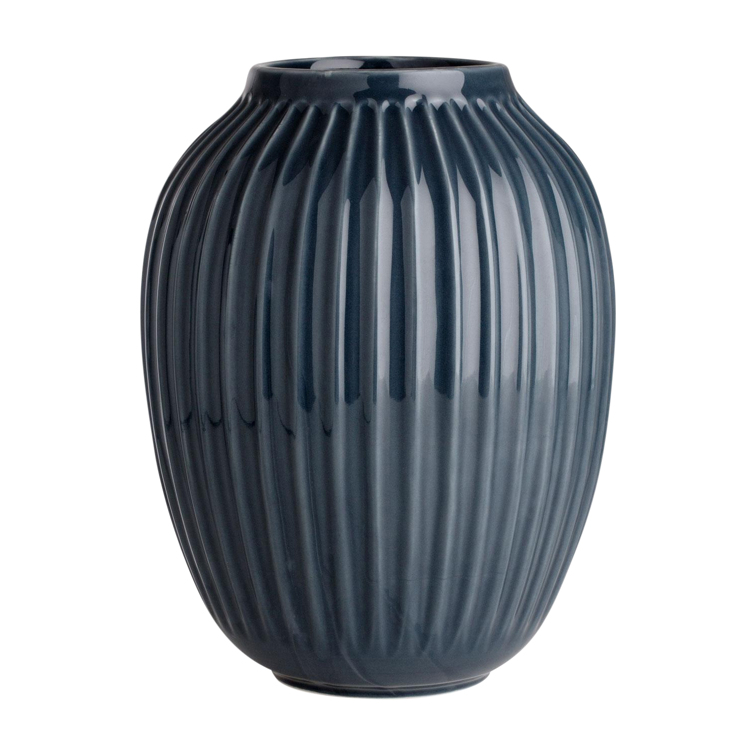 Kähler - Hammershøi Vase H 25cm - anthrazit/H 25cm / Ø 20cm von Kähler