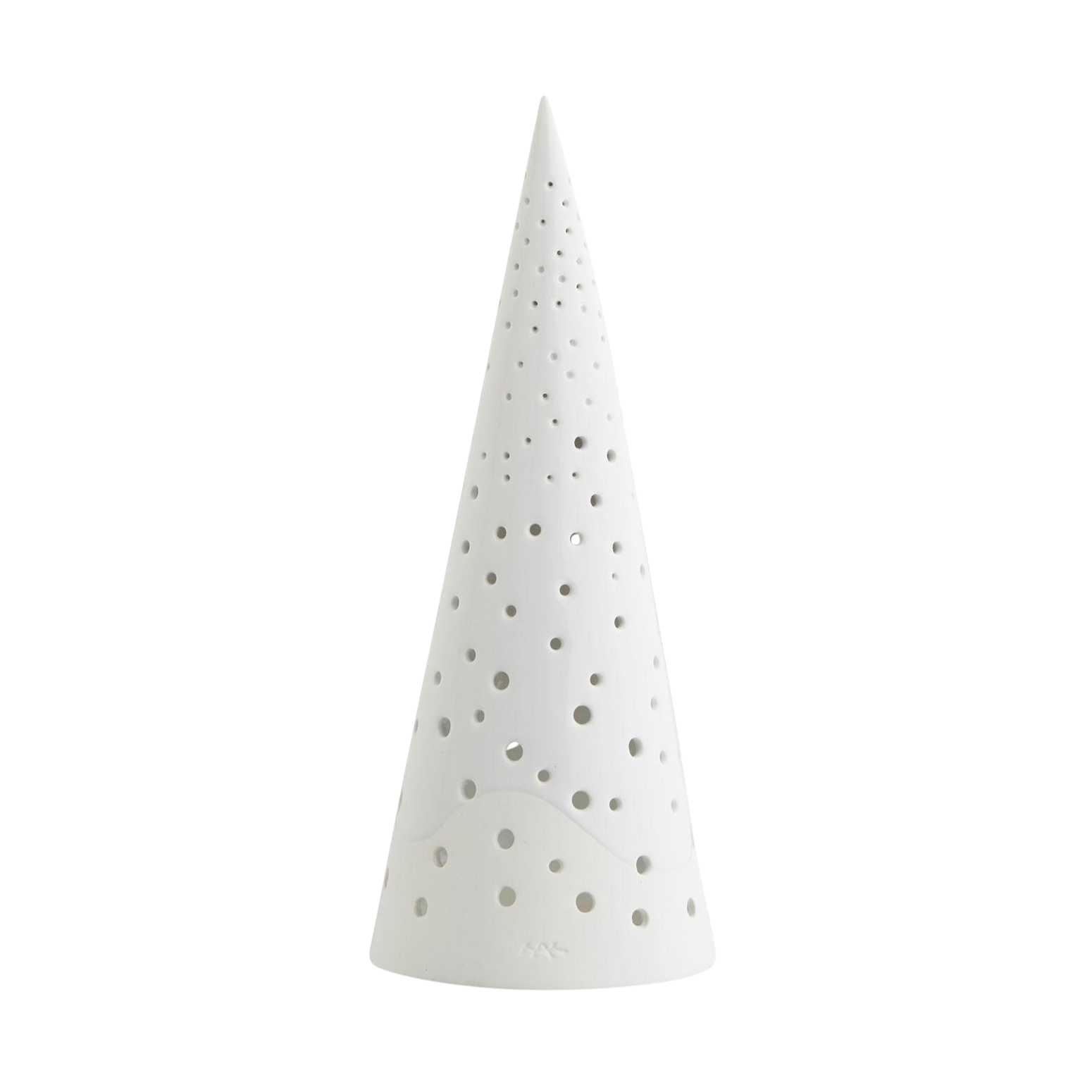 Kähler - Nobili Teelichthalter Tannenbaum - weiß/H x Ø 25.5x10cm von Kähler
