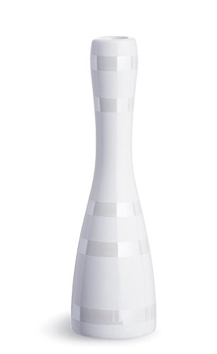 Kähler, Designer Kerzenständer aus Keramik in Perlmutt, 24 cm von HAK Kähler