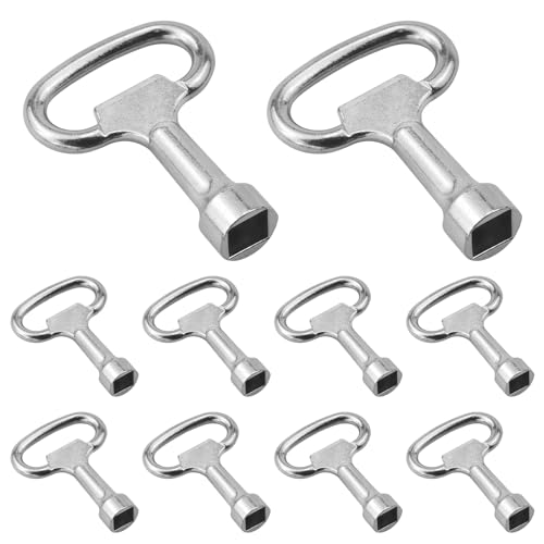 Kaelah 10 Stück Vierkantschlüssel Dornschlüssel Vierkantschlüssel Steckschlüssel Schaltschrankschlüssel Allzweckschlüssel aus Zinklegierung 13x8x8mm für Gas Wasserzähler Kasten Kaelah 10 Stück Vierkantschlüssel Dornschlüssel Vierkantschlüssel Steckschlüssel Schaltschrankschlüssel Allzweckschlüssel aus Zinklegierung 13x8x8mm für Gas Wasserzähler Kasten von Kaelah
