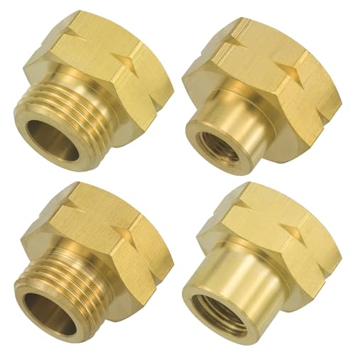 Kaelah Gasflaschen Adapter-Set, Euro-Füllset 4 Teiliges Gasflaschenadapter zum Befüllen Deutscher Gasflaschen im Ausland Übersichtlich nummeriert D1 - D4 von Kaelah