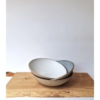Handmade Stoneware Soup & Pasta Bowl // Minimalist Design Matte Glaze in White, Grey Or Black Handmade Stoneware Soup & Pasta Bowl // Minimalist Design Matte Glaze in White, Grey Or Black von KaellHandmade