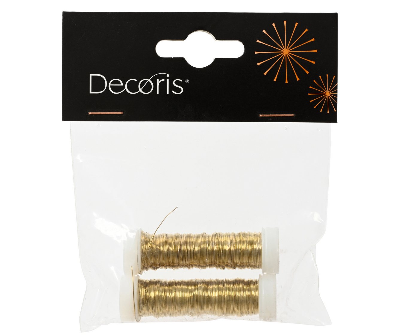 Kaemingk Season Decorations (KSD) Draht, Basteldraht 0,3mm Eisen lackiert 30m 2er Set Gold von Kaemingk Season Decorations (KSD)