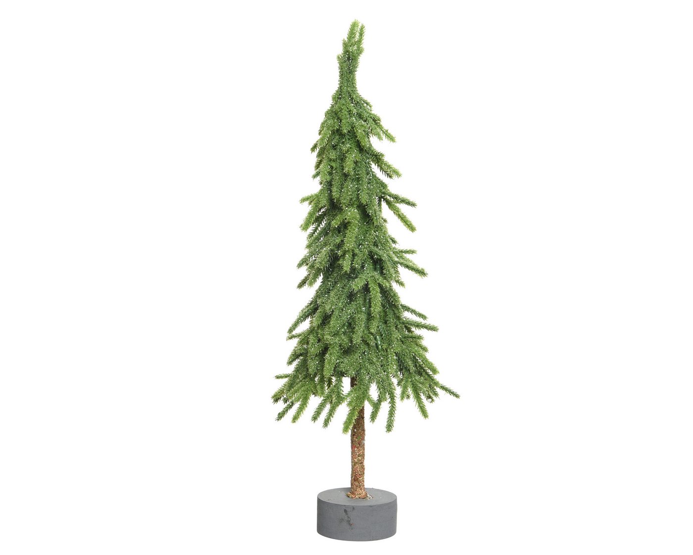 Kaemingk Season Decorations (KSD) Künstlicher Weihnachtsbaum, Tannenbaum künstlich mit Glitzer und Betonfuß 35cm Grün von Kaemingk Season Decorations (KSD)