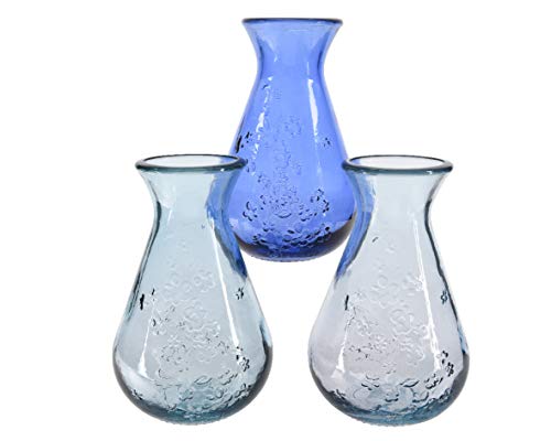 3 Glas Karaffen in verschiedenen Blautönen von Kaemingk