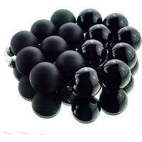 Christbaum-Mini-Kugeln Black schwarz ø 3,5 cm aus Glas - 16er Set Christbaum-Mini-Kugeln Black schwarz ø 3,5 cm aus Glas - 16er Set von Kaemingk