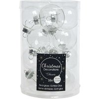 Christbaum-Mini-Kugeln Transparent ø 3,5 cm aus Glas - 16er Set von Kaemingk