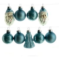 Christbaumkugeln Figuren Mix Twilight Blue eisblau aus Glas - 9er Set Christbaumkugeln Figuren Mix Twilight Blue eisblau aus Glas - 9er Set von Kaemingk