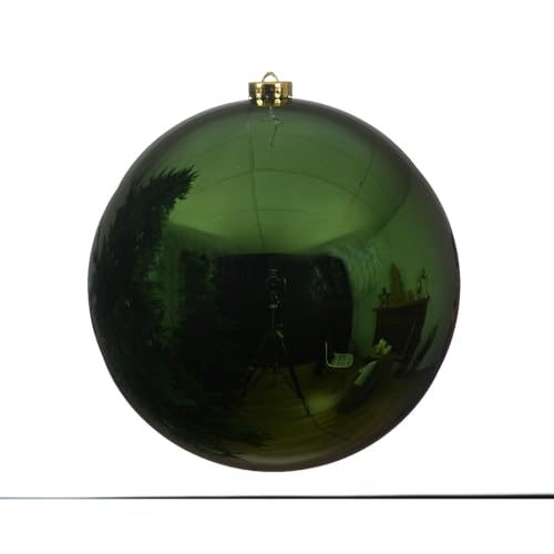 Christmas Decorations PERAGA Weihnachtskugel Kunststoff 20cm Piniengrün von Kaemingk