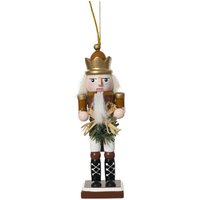 Decoris Dekofigur Nussknacker Holz 12,5 x 3,5 cm bunt von Kaemingk