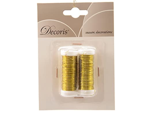 Decoris Golddraht 0,3mm x 6 Meter - 2 Rollen a 3 Meter - 2 x 3 Meter Decoris Golddraht 0,3mm x 6 Meter - 2 Rollen a 3 Meter - 2 x 3 Meter von Kaemingk