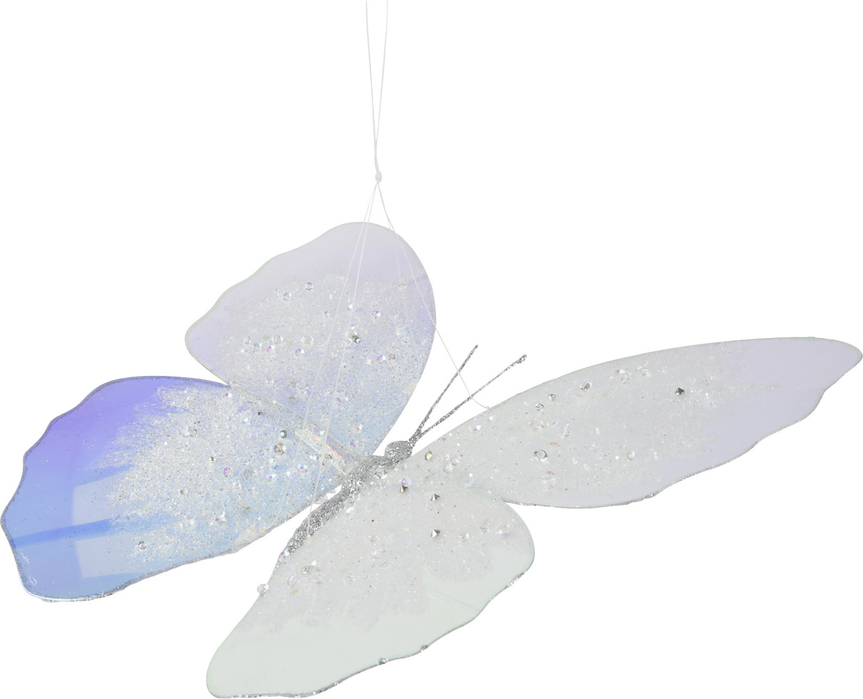 Decoris Weihnachtskugel aus Kunststoff Schmetterling 28 cm blau Decoris Weihnachtskugel aus Kunststoff Schmetterling 28 cm blau von Kaemingk