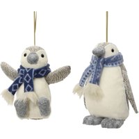 Decoris Weihnachtskugel aus Polyester Pinguin 16 cm 2-fach sortiert Decoris Weihnachtskugel aus Polyester Pinguin 16 cm 2-fach sortiert von Kaemingk