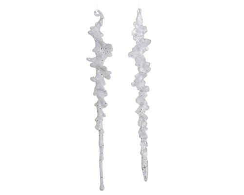 Eiszapfen Hänger Baumschmuck Türdeko Fensterdeko Weihnachtsschmuck ca 25 cm 2er Set von Kaemingk