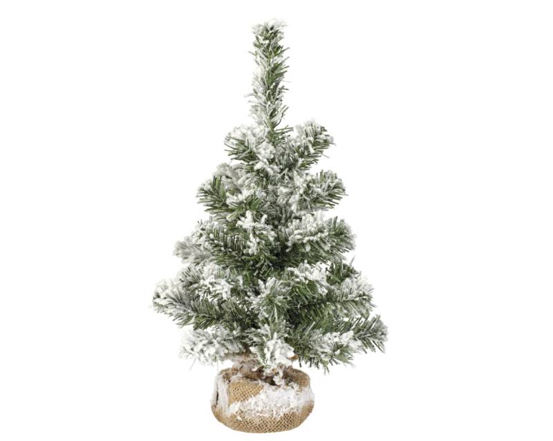 Everlands Mini Weihnachtsbaum im Jutesack 35 cm grün weiß Everlands Mini Weihnachtsbaum im Jutesack 35 cm grün weiß von Kaemingk