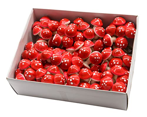 Fliegenpilze am Draht 25mm x 144 Stück Kunststoff Pilze Deko Glückspilze zum Basteln rot Fliegenpilze am Draht 25mm x 144 Stück Kunststoff Pilze Deko Glückspilze zum Basteln rot von Kaemingk