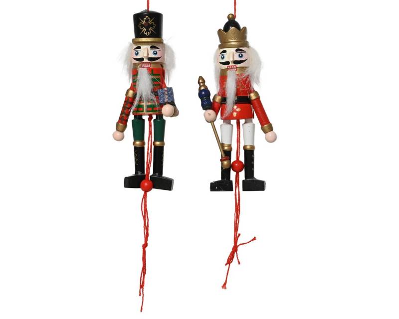 Kaemingk Christbaumschmuck, Christbaumschmuck Holz 12cm Nussknacker Figur 1 Stück sort. Rot / Grün Kaemingk Christbaumschmuck, Christbaumschmuck Holz 12cm Nussknacker Figur 1 Stück sort. Rot / Grün von Kaemingk