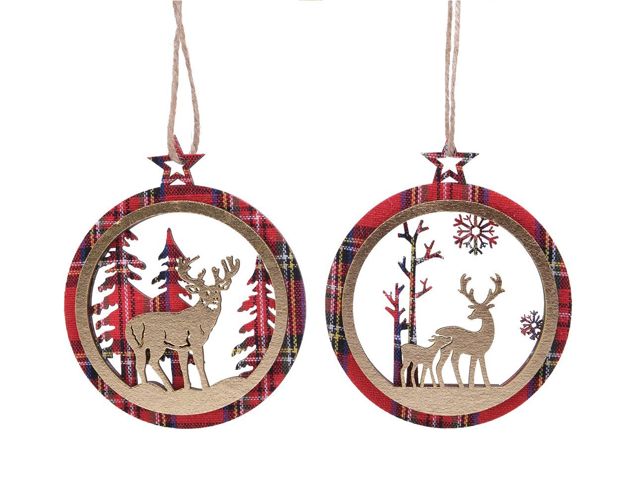 Kaemingk Christbaumschmuck, Christbaumschmuck Holz Kugeln mit Hirsch 9cm rot, 1 Stück sortiert Kaemingk Christbaumschmuck, Christbaumschmuck Holz Kugeln mit Hirsch 9cm rot, 1 Stück sortiert von Kaemingk