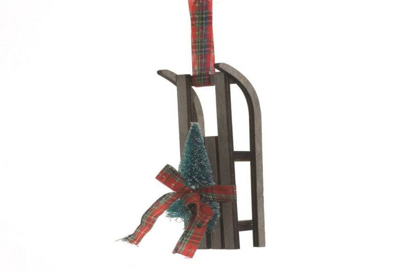 Kaemingk Christbaumschmuck Baumhänger Holzschlitten Baumschmuck Christbaumschmuck Holz von Kaemingk