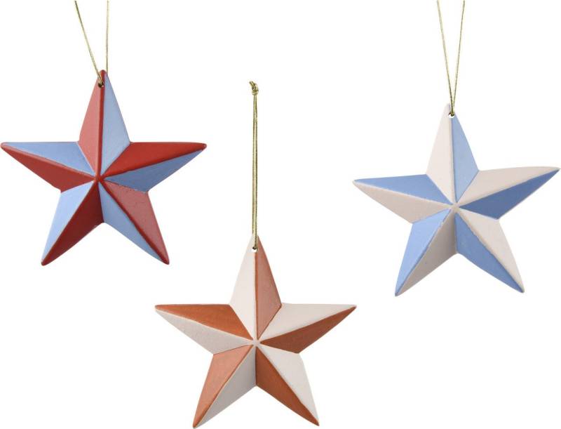 Kaemingk Christbaumschmuck Decoris Weihnachtskugel aus Kunststoff Stern 11 cm von Kaemingk