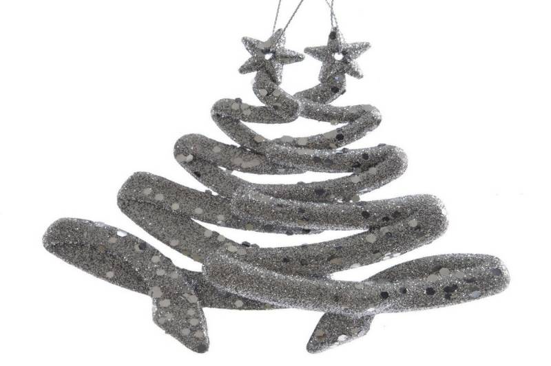 Kaemingk Christbaumschmuck Christbaumschmuck Baum Kunststoff Länge 12 cm 2 Stück silber Kaemingk Christbaumschmuck Christbaumschmuck Baum Kunststoff Länge 12 cm 2 Stück silber von Kaemingk