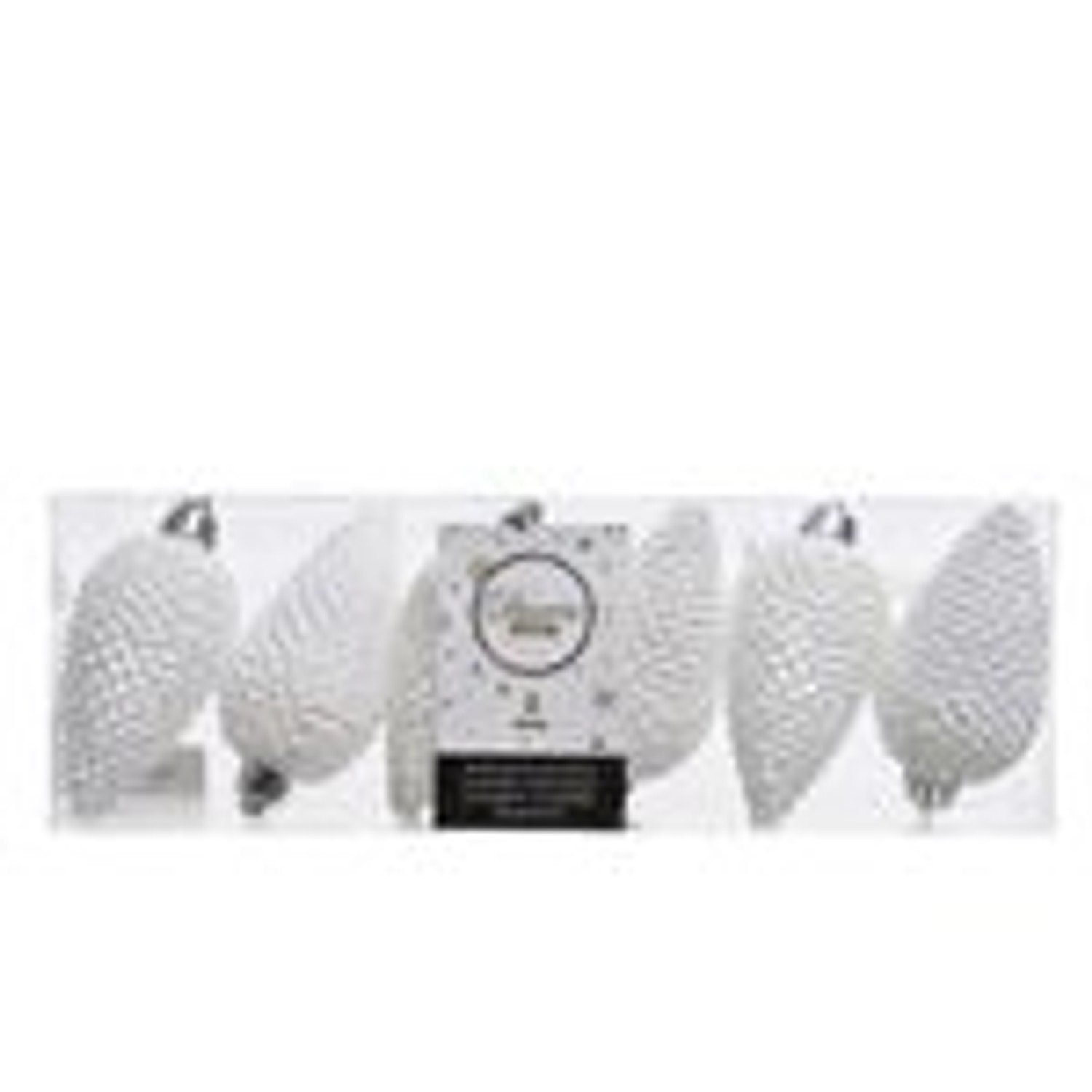 Kaemingk Christbaumschmuck Zapfen Bruchfest  4,5 cm H 8 cm 6 Stueck Weiss von Kaemingk