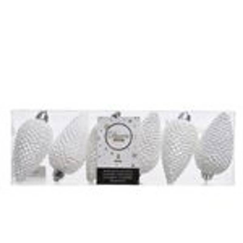 Kaemingk Christbaumschmuck Zapfen Bruchfest 4,5 cm H 8 cm 6 Stueck Weiss Kaemingk Christbaumschmuck Zapfen Bruchfest 4,5 cm H 8 cm 6 Stueck Weiss von Kaemingk