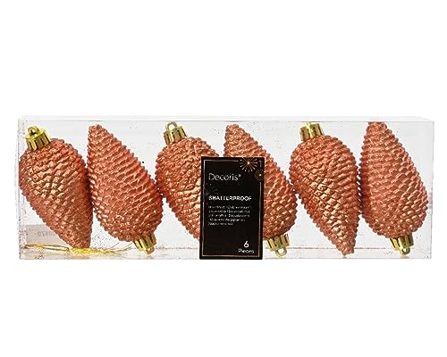 Kaemingk Christbaumschmuck Zapfen 8cm Kunststoff 6 Stück Weihnachtskugeln Christbaumkugeln Kupferrot Kupfer - Bronze - Hellorange Kaemingk Christbaumschmuck Zapfen 8cm Kunststoff 6 Stück Weihnachtskugeln Christbaumkugeln Kupferrot Kupfer - Bronze - Hellorange von Kaemingk