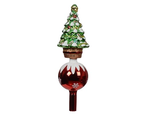 Kaemingk Christbaumspitze Glas Weihnachtsbaum 29cm hoch - aussergewöhnliche Baumspitze Weihnachtsbaumspitze - Christbaumschmuck & Weihnachtsbaumschmuck - Rot Grün Kaemingk Christbaumspitze Glas Weihnachtsbaum 29cm hoch - aussergewöhnliche Baumspitze Weihnachtsbaumspitze - Christbaumschmuck & Weihnachtsbaumschmuck - Rot Grün von Kaemingk