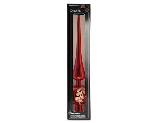 Kaemingk Christbaumspitze Kunststoff 30cm hoch 1 Stück - bruchsichere Baumspitze Weihnachtsbaumspitze - Christbaumschmuck & Weihnachtsbaumschmuck - weihnachtsrot Kaemingk Christbaumspitze Kunststoff 30cm hoch 1 Stück - bruchsichere Baumspitze Weihnachtsbaumspitze - Christbaumschmuck & Weihnachtsbaumschmuck - weihnachtsrot von Kaemingk