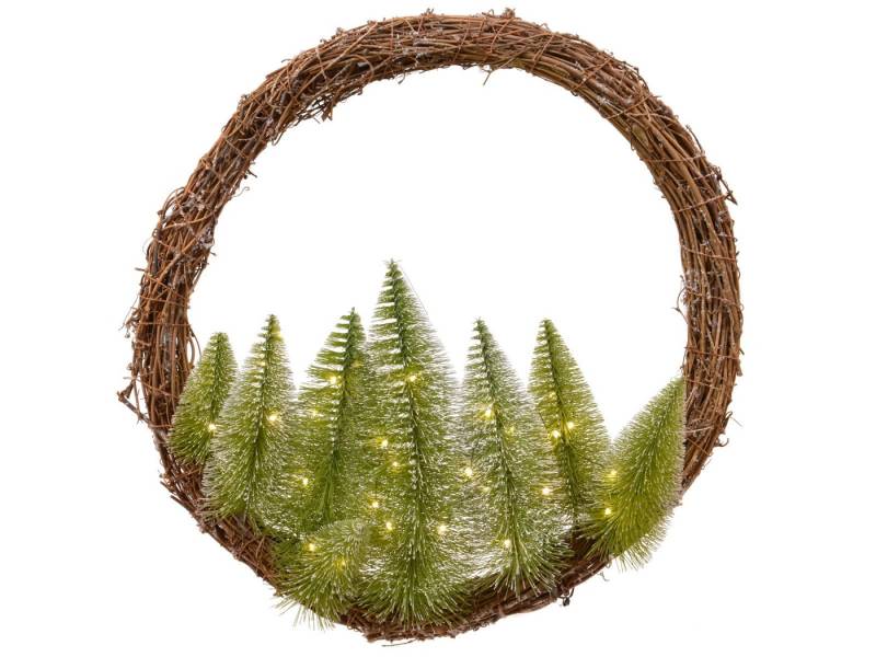 Kaemingk Dekofigur Micro LED Kranz Minibaum 80 cm von Kaemingk