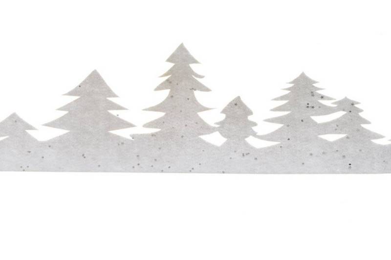 Kaemingk Dekohänger Fensterbild Polyester Baum Winterlandschaft Weihnachten von Kaemingk